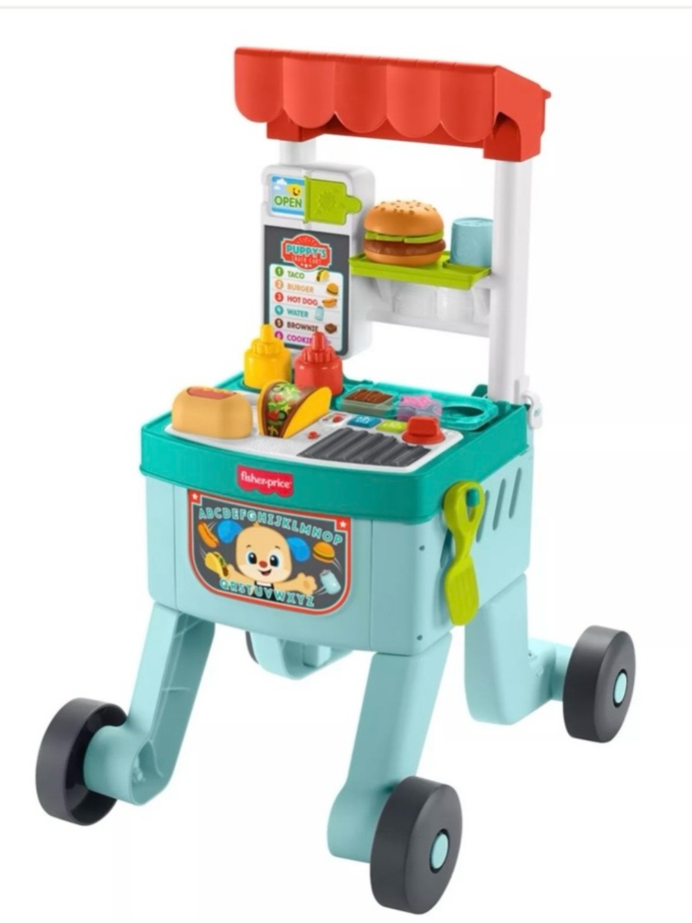Fisher-Price Laugh & Learn 4-in-1 Snack Cart Walker Learning Toy